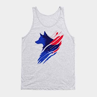 Cool Wolf Animal design Tank Top